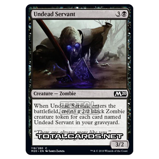 Magic The Gathering - Core Set 2020 - Undead Servant - 118/280