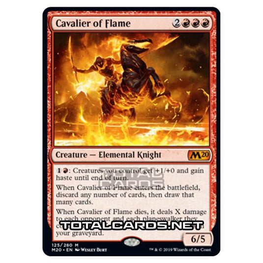 Magic The Gathering - Core Set 2020 - Cavalier of Flame - 125/280