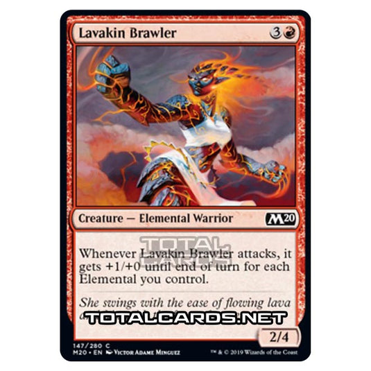 Magic The Gathering - Core Set 2020 - Lavakin Brawler - 147/280