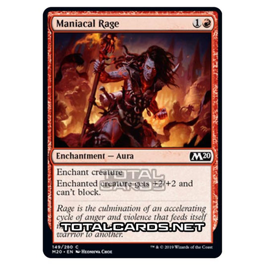 Magic The Gathering - Core Set 2020 - Maniacal Rage - 149/280