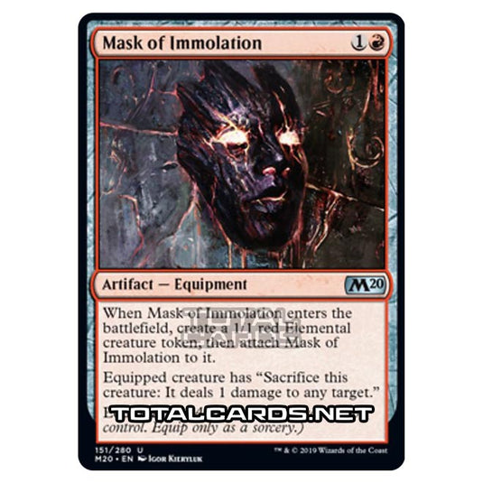 Magic The Gathering - Core Set 2020 - Mask of Immolation - 151/280