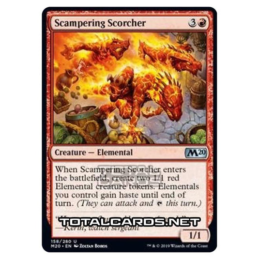 Magic The Gathering - Core Set 2020 - Scampering Scorcher - 158/280