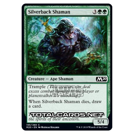 Magic The Gathering - Core Set 2020 - Silverback Shaman - 195/280