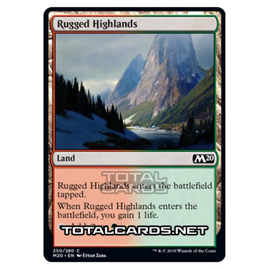 Magic The Gathering - Core Set 2020 - Rugged Highlands - 250/280