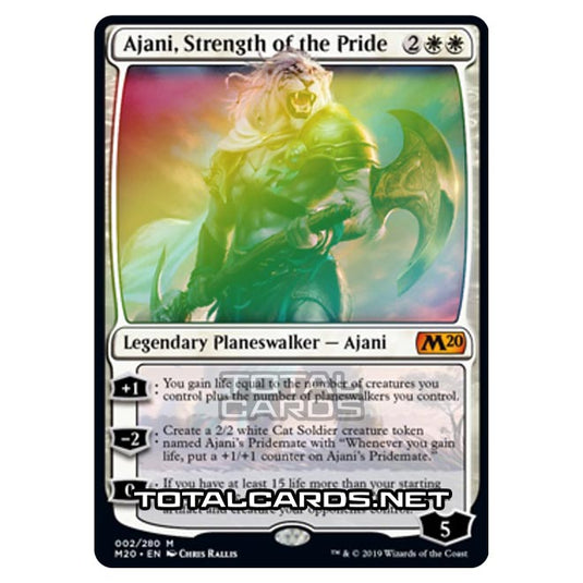 Magic The Gathering - Core Set 2020 - Ajani, Strength of the Pride - 2/280 (Foil)