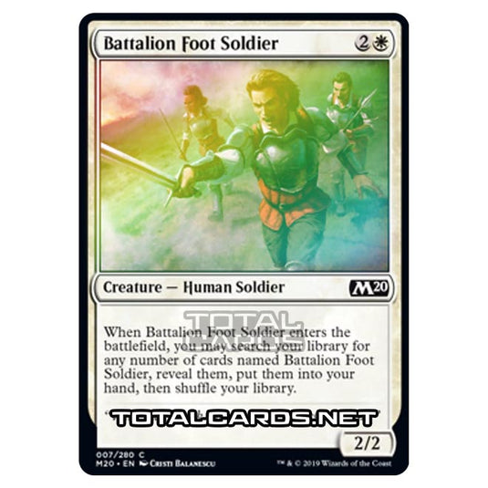 Magic The Gathering - Core Set 2020 - Battalion Foot Soldier - 7/280 (Foil)