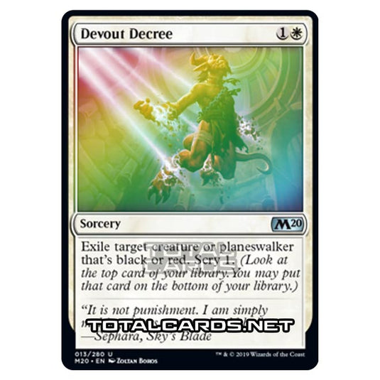 Magic The Gathering - Core Set 2020 - Devout Decree - 13/280 (Foil)