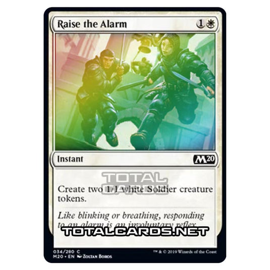 Magic The Gathering - Core Set 2020 - Raise the Alarm - 34/280 (Foil)