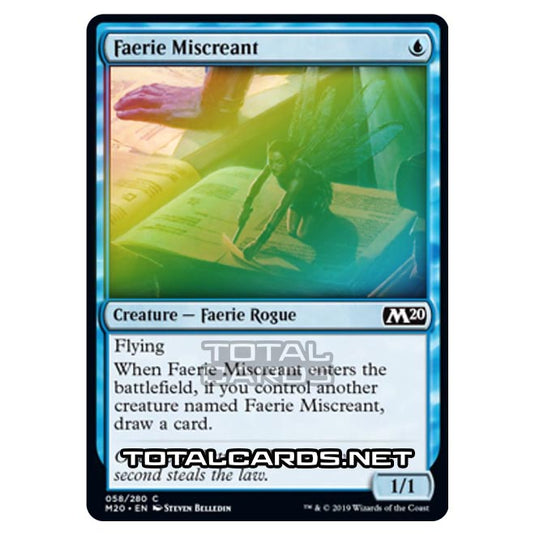 Magic The Gathering - Core Set 2020 - Faerie Miscreant - 58/280 (Foil)