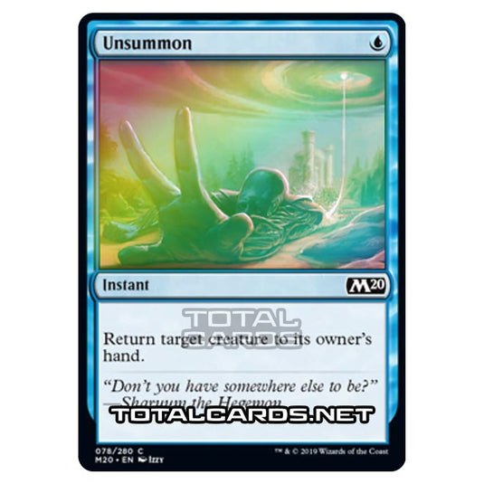 Magic The Gathering - Core Set 2020 - Unsummon - 78/280 (Foil)