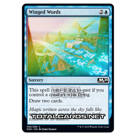 Magic The Gathering - Core Set 2020 - Winged Words - 80/280 (Foil)