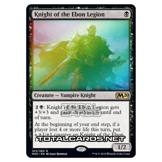 Magic The Gathering - Core Set 2020 - Knight of the Ebon Legion - 105/280 (Foil)