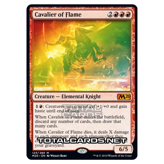 Magic The Gathering - Core Set 2020 - Cavalier of Flame - 125/280 (Foil)