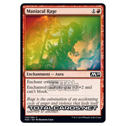 Magic The Gathering - Core Set 2020 - Maniacal Rage - 149/280 (Foil)