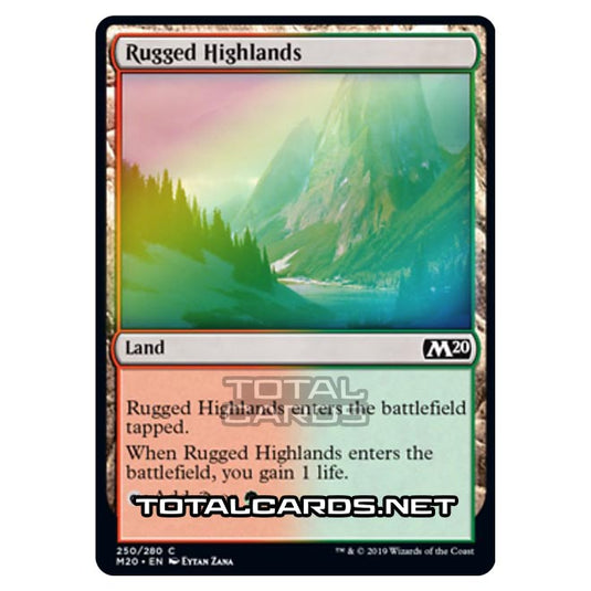 Magic The Gathering - Core Set 2020 - Rugged Highlands - 250/280 (Foil)