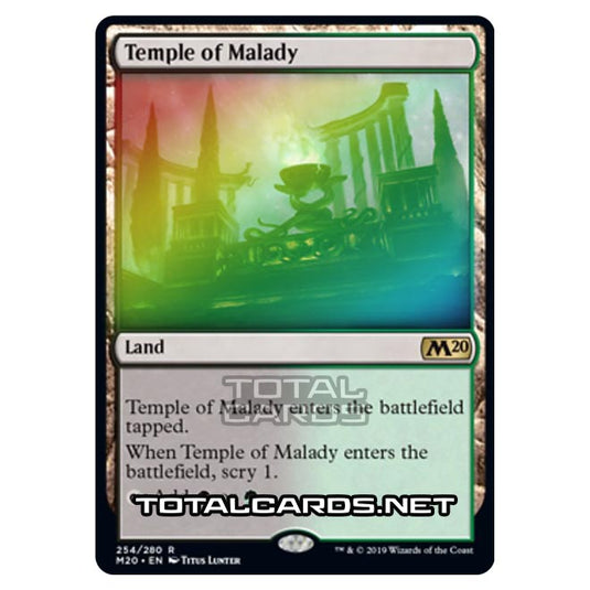 Magic The Gathering - Core Set 2020 - Temple of Malady - 254/280 (Foil)