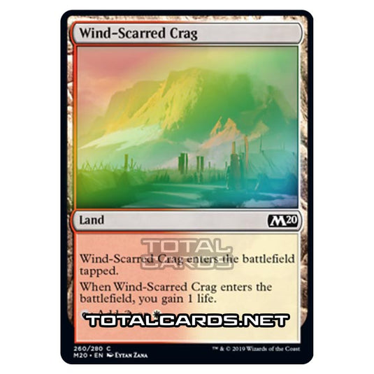 Magic The Gathering - Core Set 2020 - Wind-Scarred Crag - 260/280 (Foil)