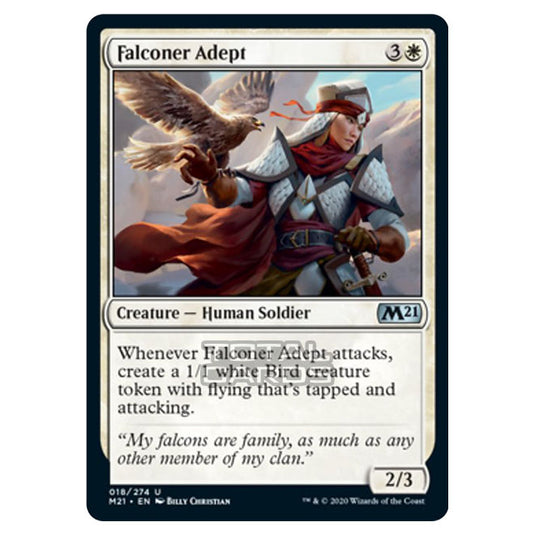 Magic The Gathering - Core Set 2021 - Falconer Adept - 18/274