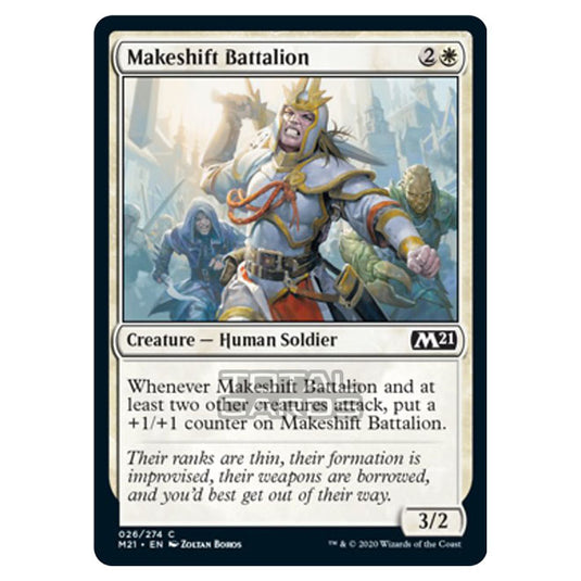 Magic The Gathering - Core Set 2021 - Makeshift Battalion - 26/274