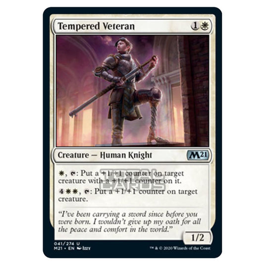 Magic The Gathering - Core Set 2021 - Tempered Veteran - 41/274