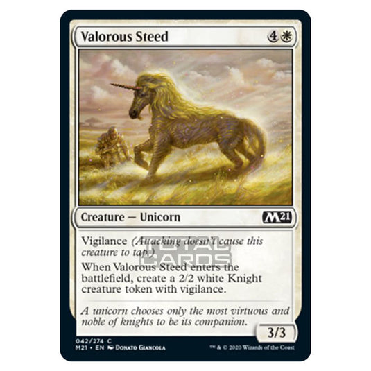 Magic The Gathering - Core Set 2021 - Valorous Steed - 42/274