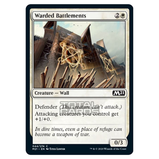 Magic The Gathering - Core Set 2021 - Warded Battlements - 44/274