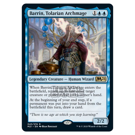 Magic The Gathering - Core Set 2021 - Barrin, Tolarian Archmage - 45/274