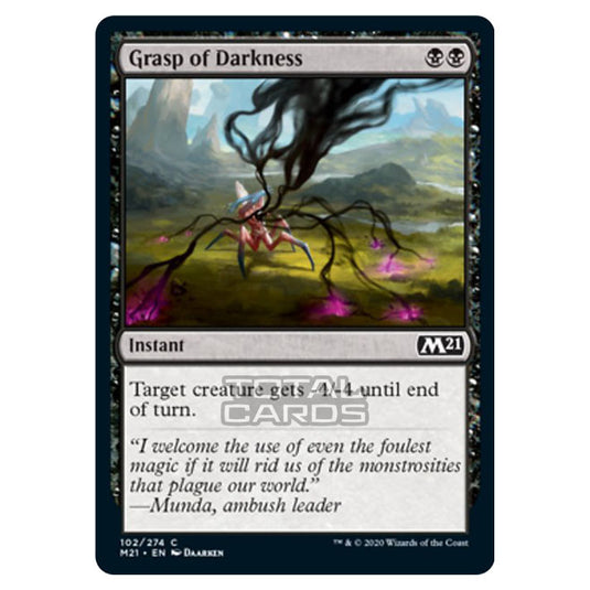 Magic The Gathering - Core Set 2021 - Grasp of Darkness - 102/274