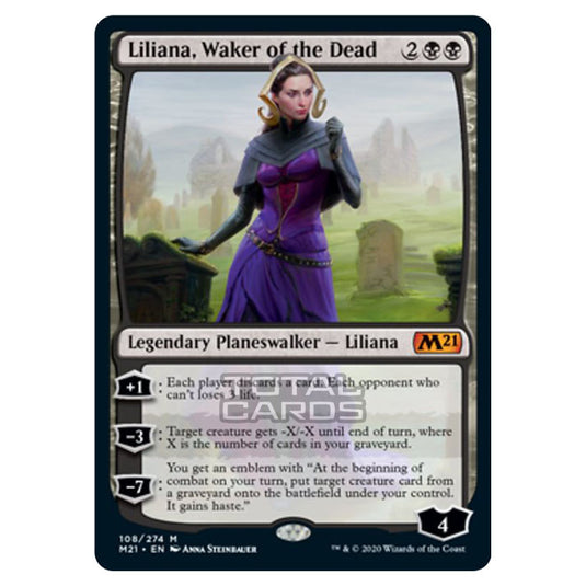 Magic The Gathering - Core Set 2021 - Liliana, Waker of the Dead - 108/274