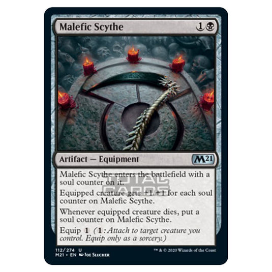 Magic The Gathering - Core Set 2021 - Malefic Scythe - 112/274