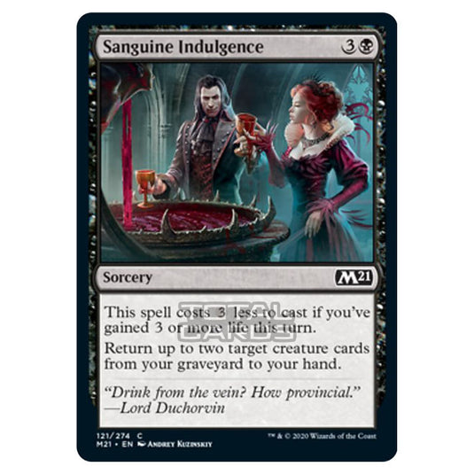 Magic The Gathering - Core Set 2021 - Sanguine Indulgence - 121/274