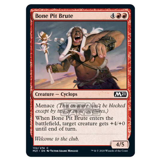 Magic The Gathering - Core Set 2021 - Bone Pit Brute - 132/274