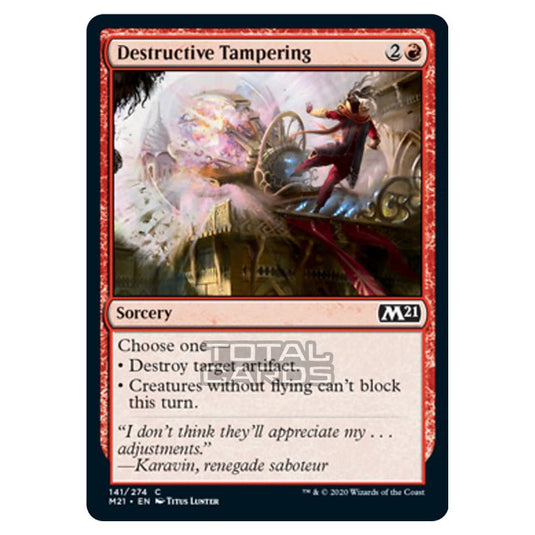 Magic The Gathering - Core Set 2021 - Destructive Tampering - 141/274