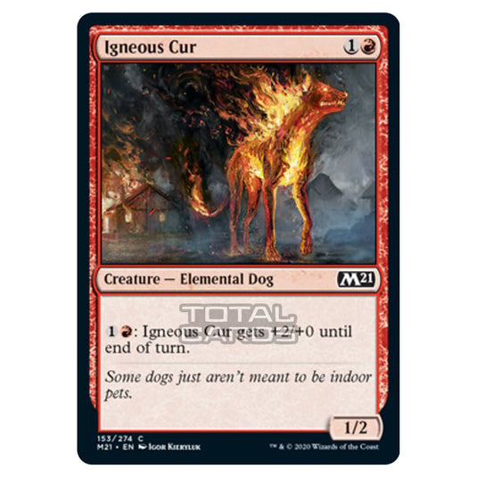 Magic The Gathering - Core Set 2021 - Igneous Cur - 153/274