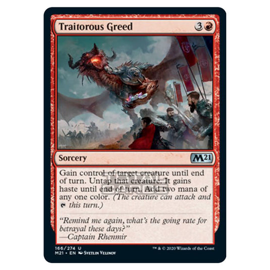 Magic The Gathering - Core Set 2021 - Traitorous Greed - 166/274