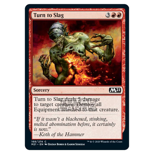 Magic The Gathering - Core Set 2021 - Turn to Slag - 168/274