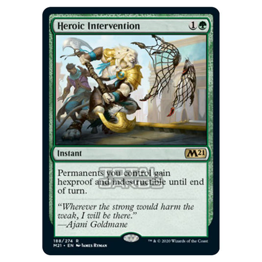 Magic The Gathering - Core Set 2021 - Heroic Intervention - 188/274