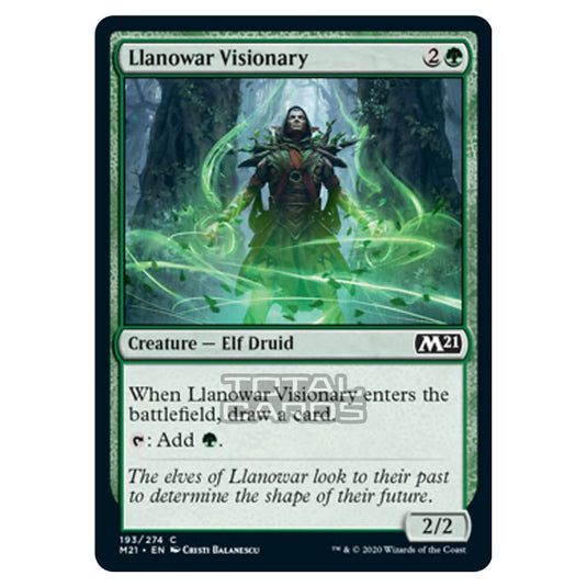 Magic The Gathering - Core Set 2021 - Llanowar Visionary - 193/274