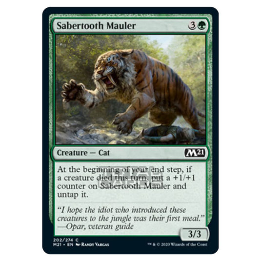 Magic The Gathering - Core Set 2021 - Sabertooth Mauler - 202/274