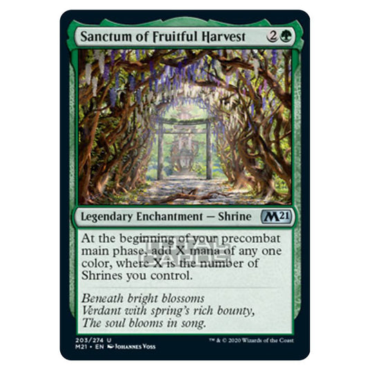 Magic The Gathering - Core Set 2021 - Sanctum of Fruitful Harvest - 203/274