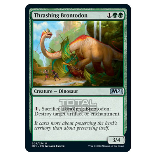 Magic The Gathering - Core Set 2021 - Thrashing Brontodon - 209/274