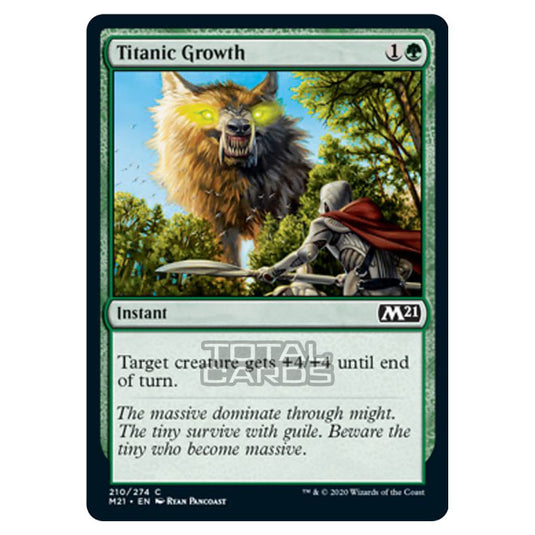 Magic The Gathering - Core Set 2021 - Titanic Growth - 210/274