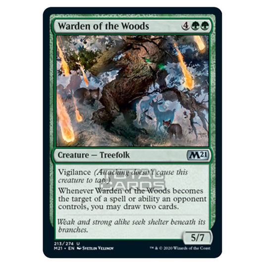 Magic The Gathering - Core Set 2021 - Warden of the Woods - 213/274