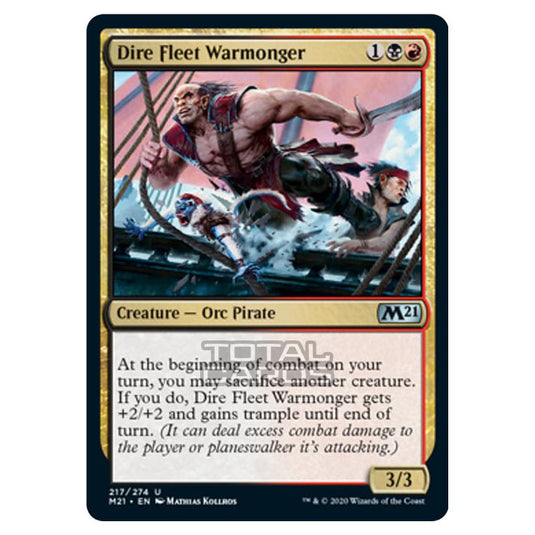 Magic The Gathering - Core Set 2021 - Dire Fleet Warmonger - 217/274