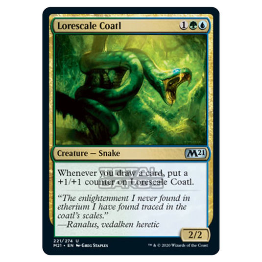 Magic The Gathering - Core Set 2021 - Lorescale Coatl - 221/274