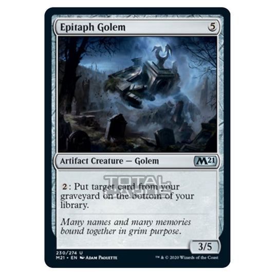 Magic The Gathering - Core Set 2021 - Epitaph Golem - 230/274