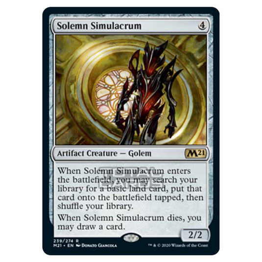 Magic The Gathering - Core Set 2021 - Solemn Simulacrum - 239/274