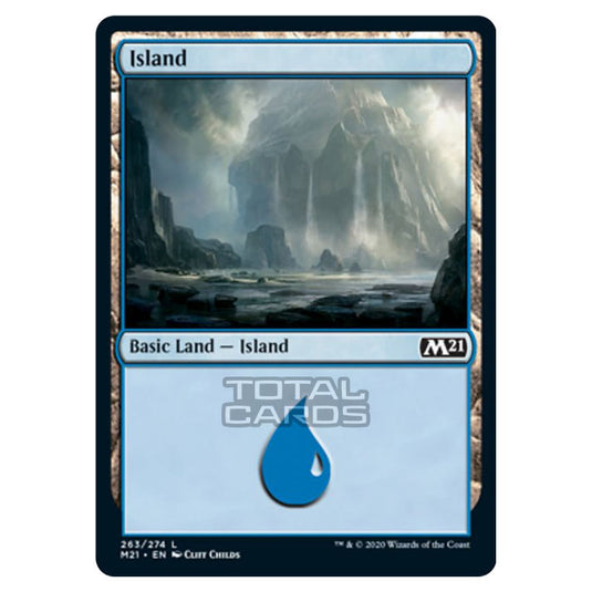 Magic The Gathering - Core Set 2021 - Island - 263/274 Magic The Gathering - Core Set 2021 - Island - 263/274