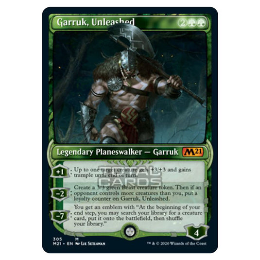 Magic The Gathering - Core Set 2021 - Garruk, Unleashed - 305/274