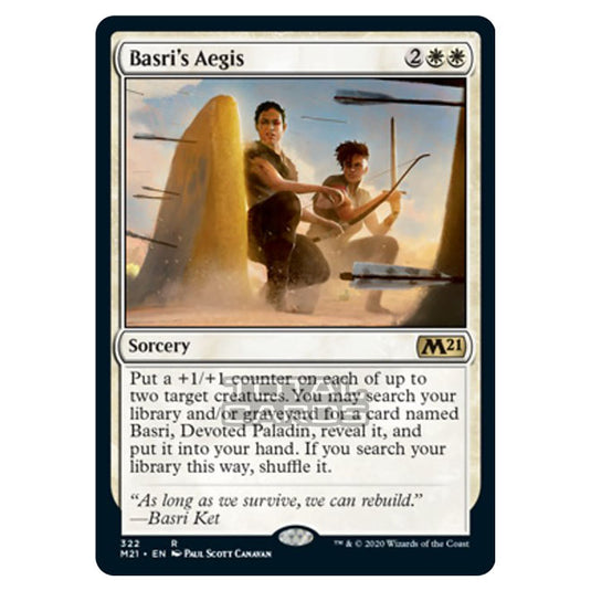 Magic The Gathering - Core Set 2021 - Basri's Aegis - 322/274